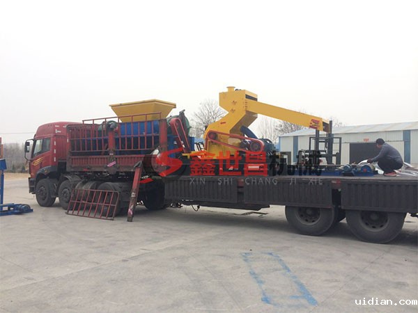 橡胶粉碎机装车